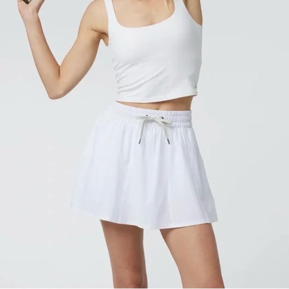 Vuori Cream Elastic Waist Skirt - Picture 5 of 5